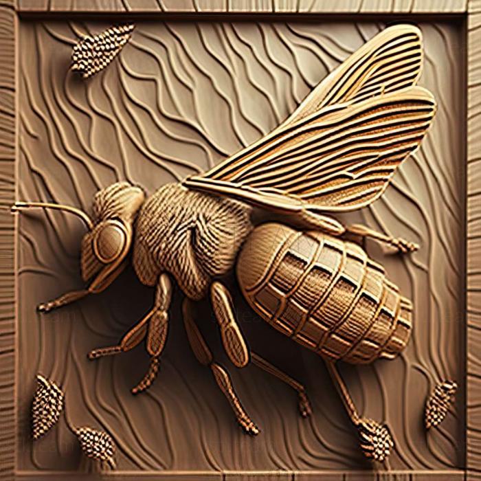 3D model Bee and Fly famous animal (STL)